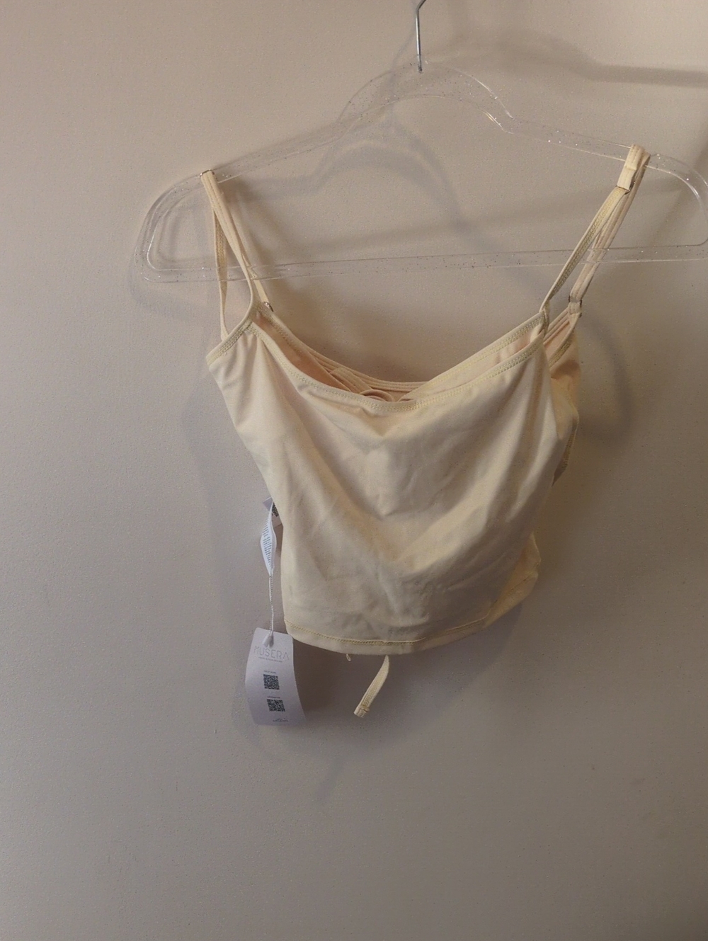 Women’s Cream Tank Top with Adjustable Straps